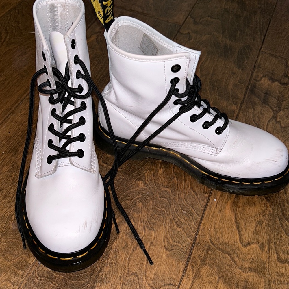 White Dr Marten Boots